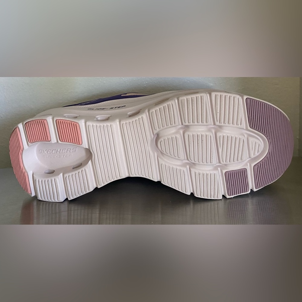 SKECHERS GLIDE STEP PRO SLIP INS Women's Purple and Pink Athletic Sneakers - Picture 5 of 15